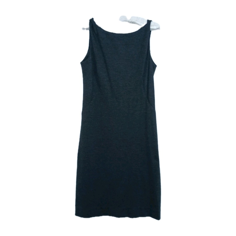 MM. LaFleur Lydia Sheath Dress 10 Charcoal Gray Women Ponte Minimalist Office